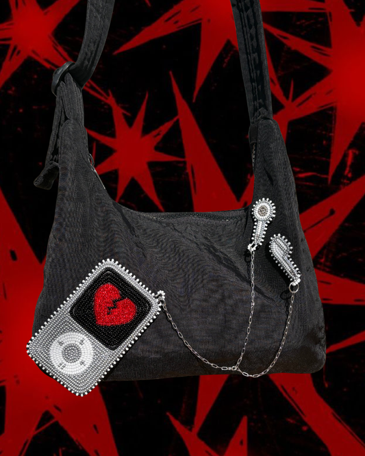 BROKEN HEART iPod Beaded Pin