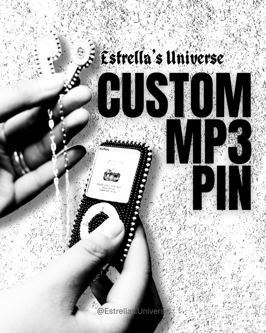 Custom Beaded MP3 with Screen Pin