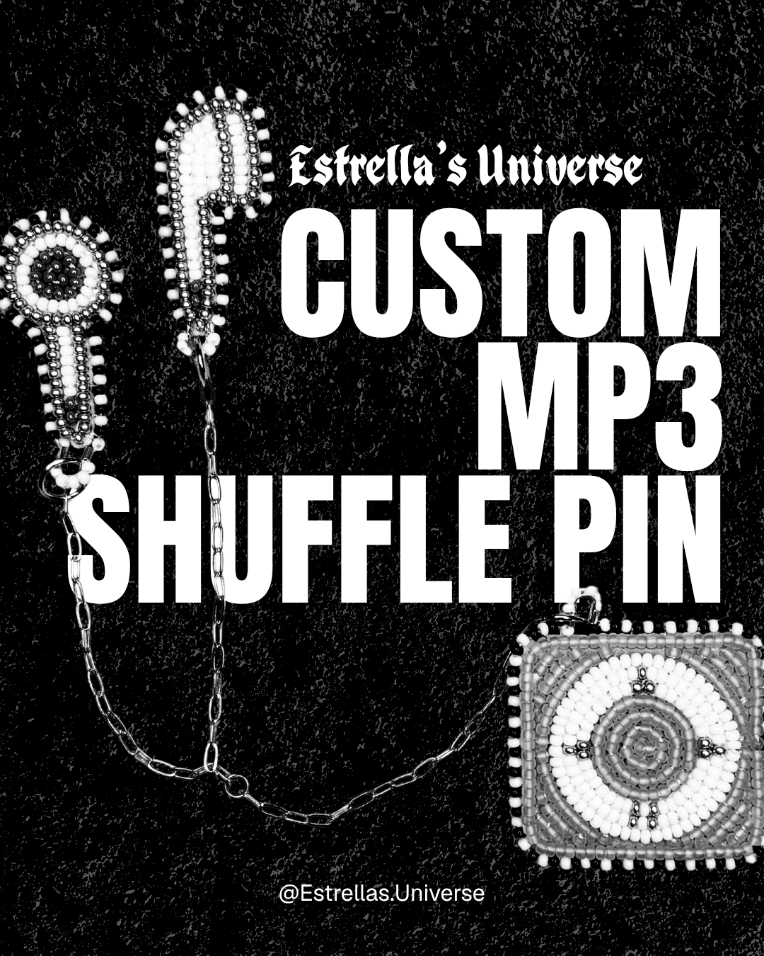 Custom MP3 Shuffle Pin